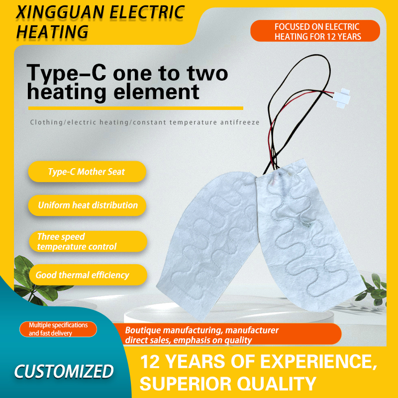 one drag two type-c heating element